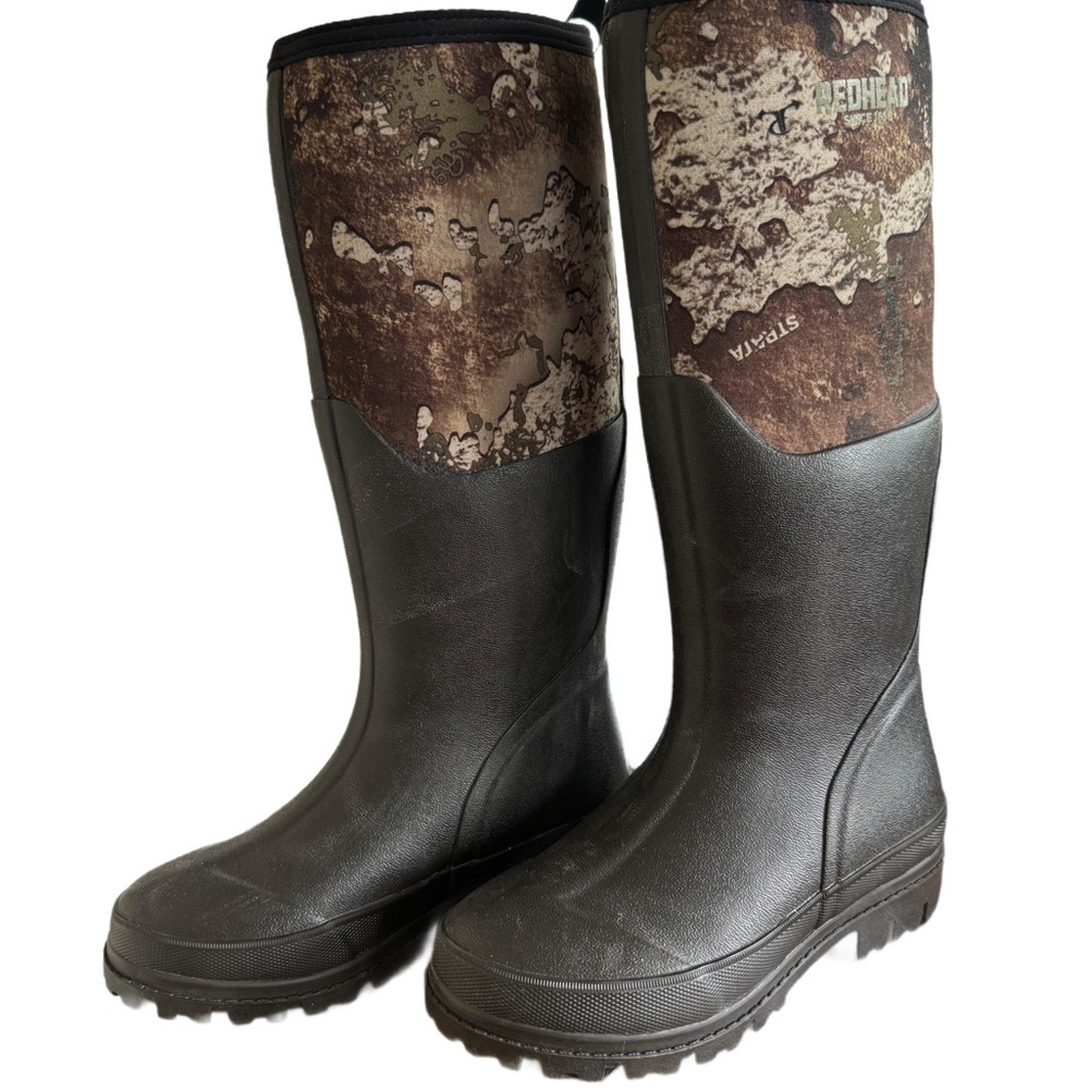RedHead Camo Utility Waterproof Rubber Boots for Youth Size 3